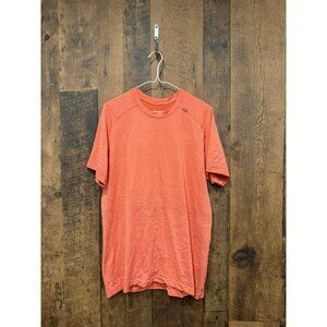 Lululemon Men’s Metal Vent Short Sleeve Shirt Salmon Large EUC